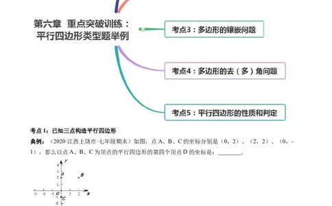 第六章重点突破训练：平行四边形类型题举例-简单数学之八年级下册同步讲练（原卷版）（北师大版）_北师大初中数学_8下-北师大版初中数学_旧版-可参考_06专项讲练_单元重点突破训练