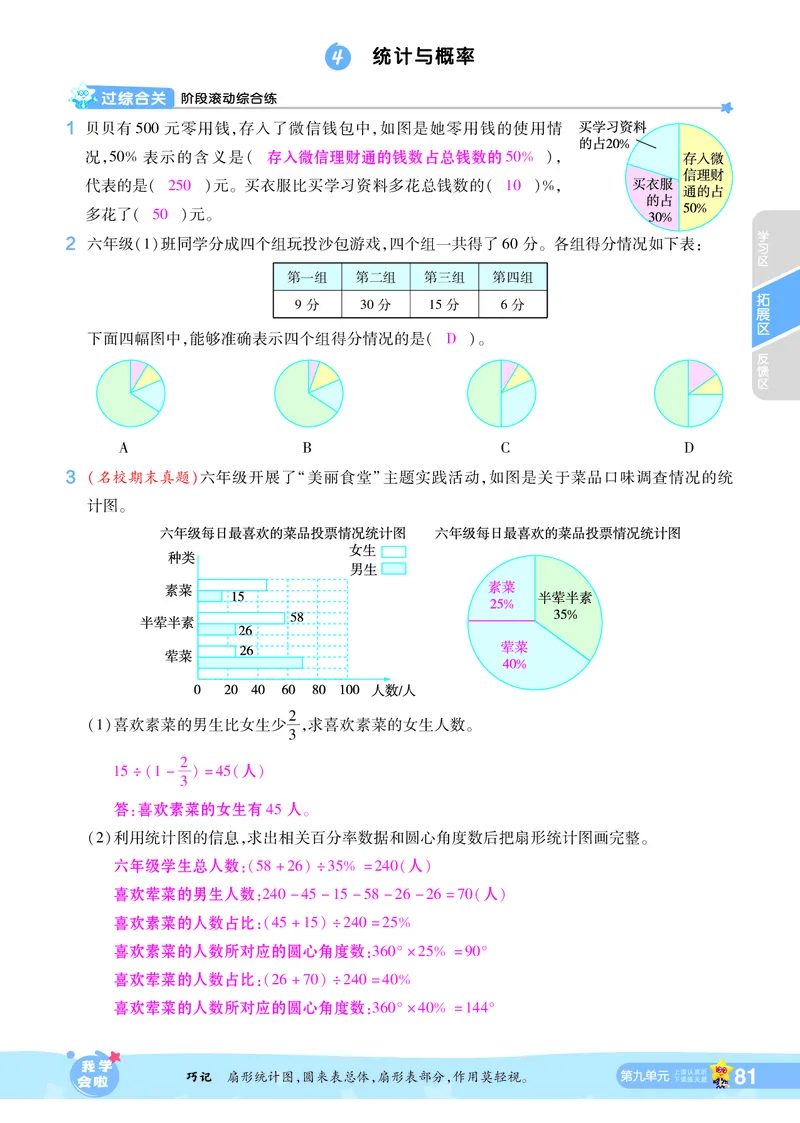 2025秋一遍过数学RJ6上教师用书（答案版）_25秋小学语数英1-6年级上册《一遍过》合集_25秋人教版数学《一遍过》1-6年级上_六年级上册