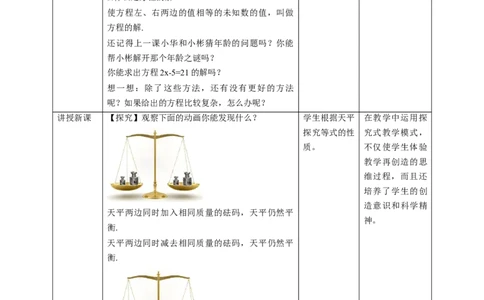 核心素养目标5.1.2等式的基本性质教学设计_北师大初中数学_7上-北师大版初中数学_7上-初中数学北师大（旧版）赠送_01课件+教案核心素养目标_教案