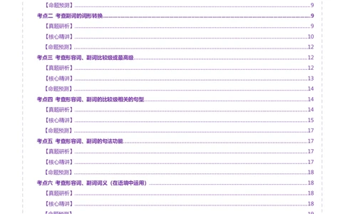专题03形容词和副词（讲义）（原卷版）_2025年新高考资料_二轮复习_01高考语文等多个文件_上好课2025年高考英语二轮复习讲练测（新高考通用）_第三部分语法知识