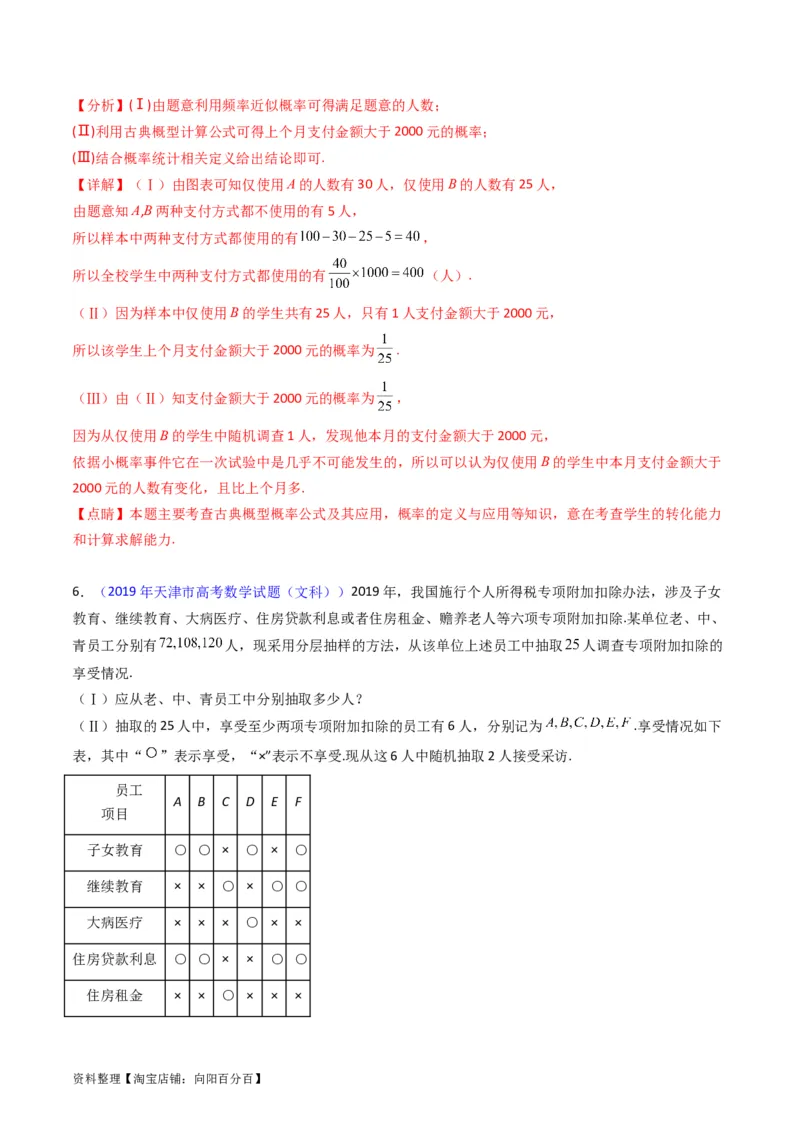 专题42重点专训统计大题专项训练（文科）（教师版）_02高考数学_通用版（老高考）复习资料_2024年复习资料_完备战2024年高考数学一轮复习考点帮（全国通用）