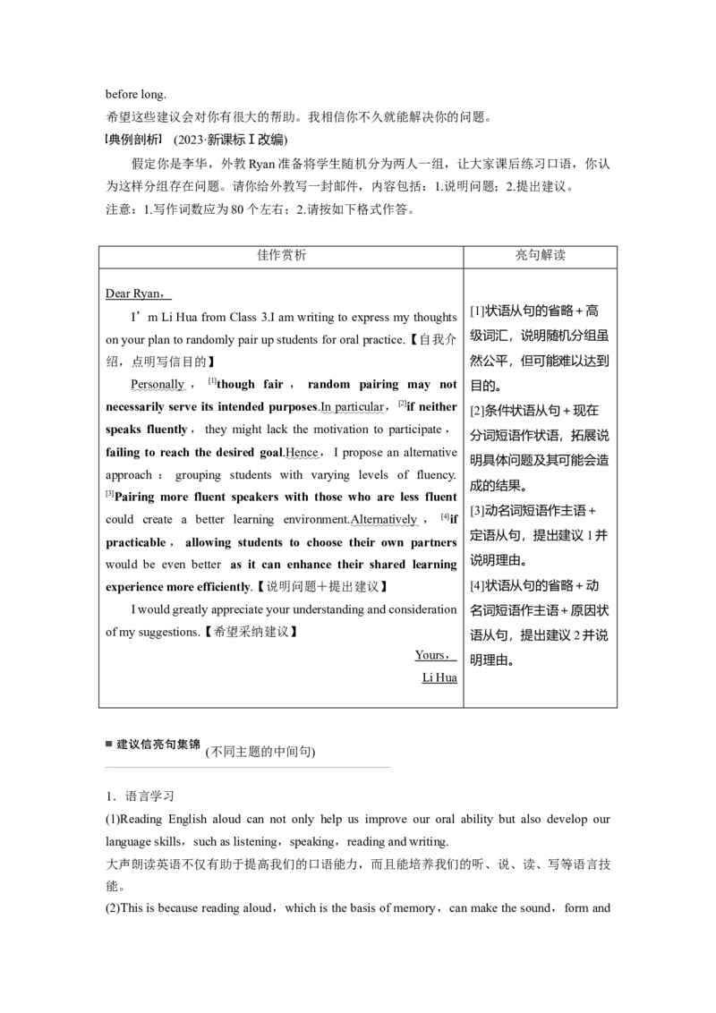 专题五　文体分类突破淘宝店：红太阳资料库_03高考英语_2025年新高考资料_二轮复习_2025年高考英语大二轮_教师用书Word版文档_写作篇&mdash;&mdash;应用文写作和读后续写_专题五　应用文写作