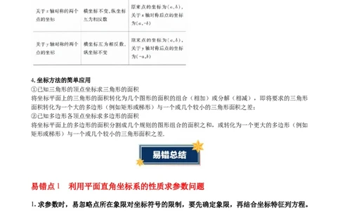 第3章位置与坐标（知识清单）（教师版）_北师大初中数学_8上-北师大版初中数学_初中数学北师大8上-2025秋季新版_第二套推荐25_09知识清单