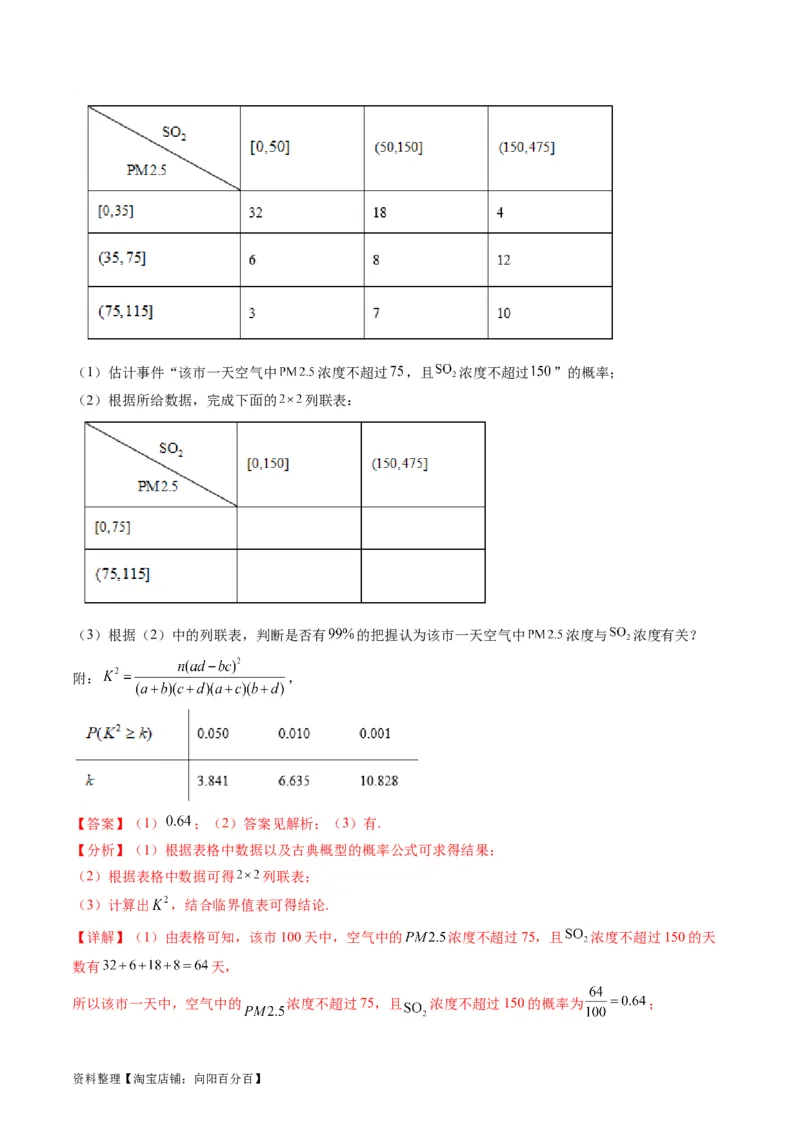 专题41统计与统计案例（文理通用）（教师版）_02高考数学_通用版（老高考）复习资料_2024年复习资料_完备战2024年高考数学一轮复习考点帮（全国通用）_核心考点讲练