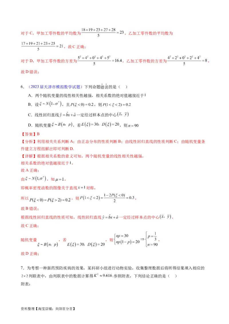 专题41统计与统计案例（文理通用）（教师版）_02高考数学_通用版（老高考）复习资料_2024年复习资料_完备战2024年高考数学一轮复习考点帮（全国通用）_核心考点讲练
