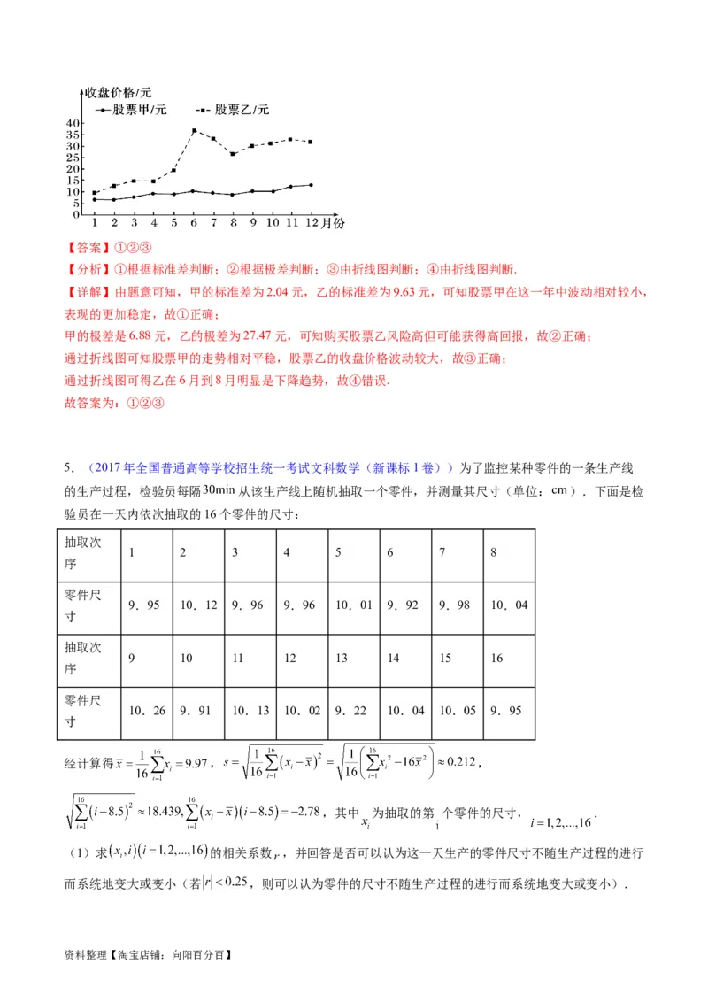 专题41统计与统计案例（文理通用）（教师版）_02高考数学_通用版（老高考）复习资料_2024年复习资料_完备战2024年高考数学一轮复习考点帮（全国通用）_核心考点讲练