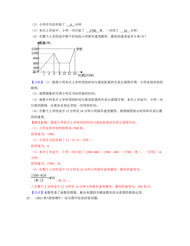 第3章变量之间的关系（典型30题专练）2021-2022学年七年级数学下学期考试满分全攻略（北师大版）（解析版）_北师大初中数学_7下-北师大版初中数学_7下-初中数学北师大版（旧版）赠送
