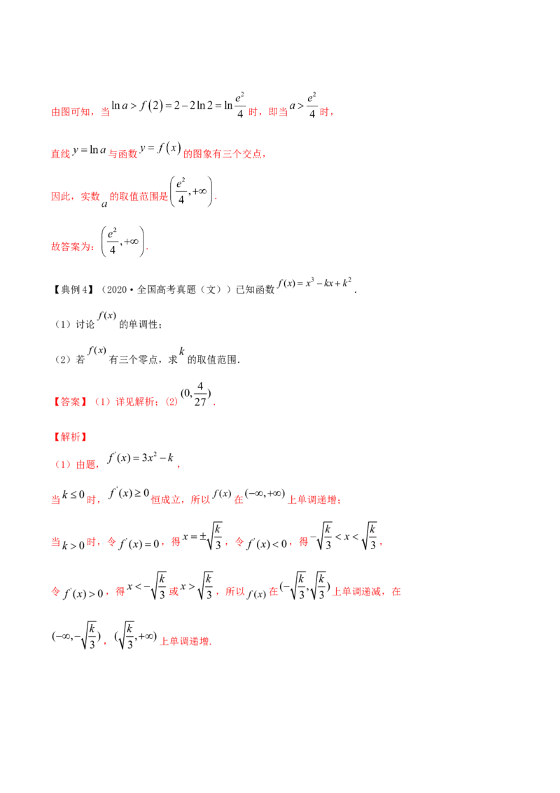 专题4.4导数的综合应用2022年高考数学一轮复习讲练测（新教材新高考）（讲）解析版_02高考数学_新高考复习资料_2022年新高考资料