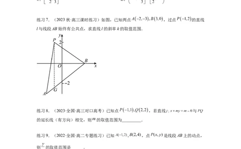 专题9.1直线的方程（原卷版）_02高考数学_新高考复习资料_2024年新高考资料_一轮复习资料_完备战2024年新高考数学一轮复习题型突破精练（新高考）_专题9.1+直线的方程
