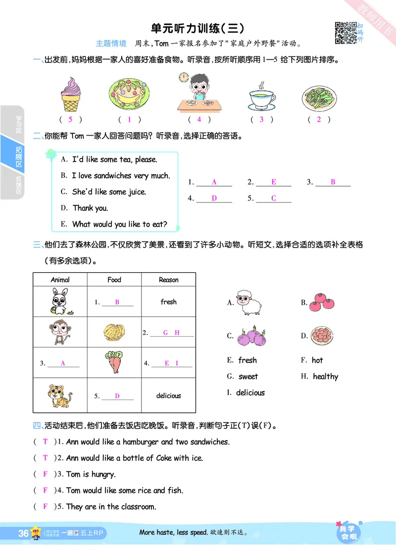 2025秋一遍过英语RP5上（答案版）_25秋小学语数英1-6年级上册《一遍过》合集_25秋人教PEP英语3-6年级上册《一遍过》_五年级