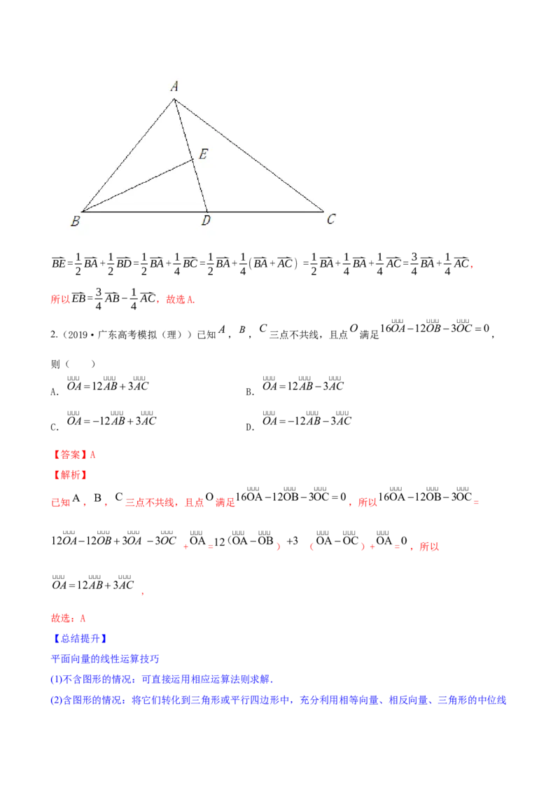 专题6.1平面向量的概念及其运算2022年高考数学一轮复习讲练测（新教材新高考）（讲）解析版_02高考数学_新高考复习资料_2022年新高考资料