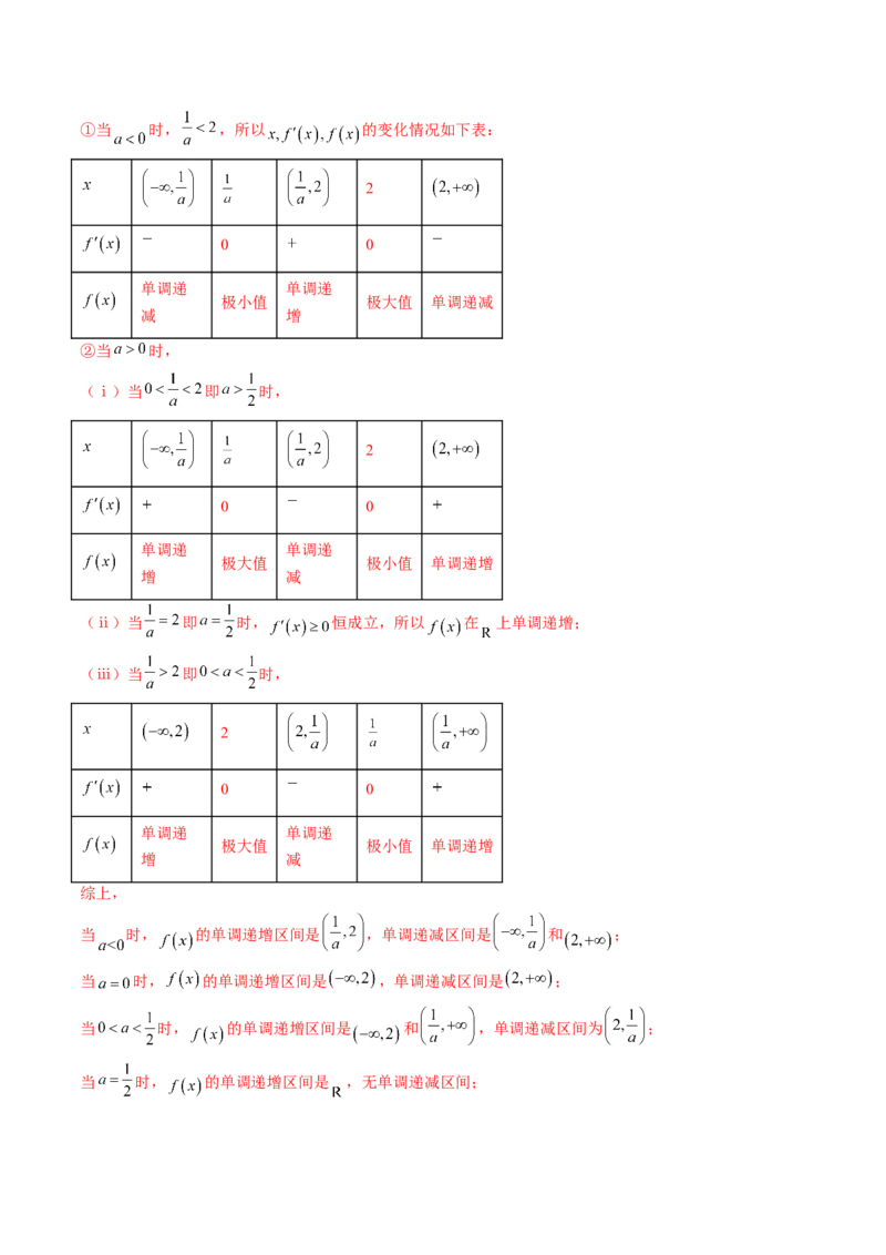 第02讲单调性问题（讲义）（解析版）_2024年新高考资料_1.2024一轮复习_2024年高考数学一轮复习讲练测（新教材新高考）_第三章一元函数的导数及其应用