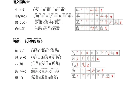 24秋新版一上语文课课贴（生字笔顺、拼音、组词）(2)_小学1-6年级常用的上册资源汇总_一年级上册资料