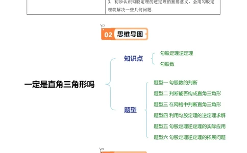 第02讲一定是直角三角形吗（原卷版）_北师大初中数学_8上-北师大版初中数学_旧版_05习题试卷_帮课堂2023-2024学年八年级数学上册同步学与练（北师大版）