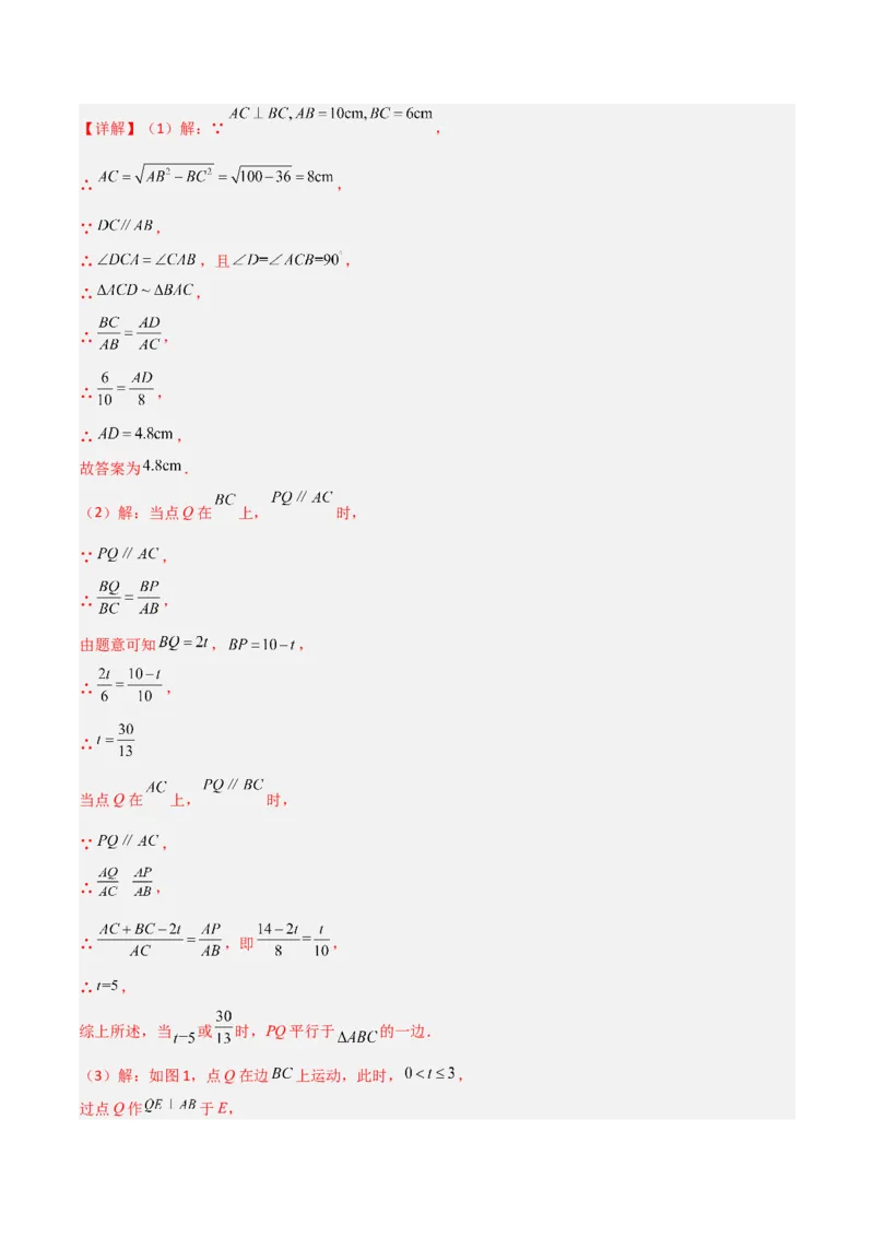 相似三角形基本模型综合培优训练（五）（解析版）_北师大初中数学_9下-北师大版初中数学_06专项讲练_2022-2023学年九年级数学相似三角形基本模型探究（北师大版）
