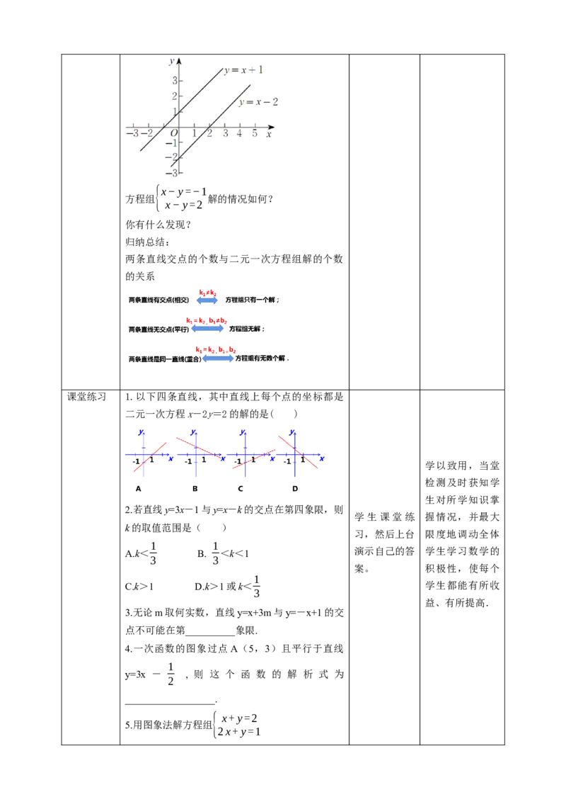 核心素养目标5.6二元一次方程与一次函数教学设计_北师大初中数学_8上-北师大版初中数学_旧版_01课件+教案核心素养目标_教案