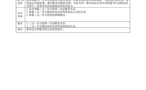 核心素养目标5.6二元一次方程与一次函数教学设计_北师大初中数学_8上-北师大版初中数学_旧版_01课件+教案核心素养目标_教案