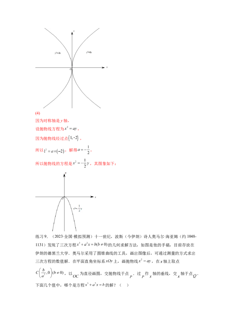 专题9.5抛物线（解析版）_02高考数学_新高考复习资料_2024年新高考资料_一轮复习资料_完备战2024年新高考数学一轮复习题型突破精练（新高考）_专题9.5+抛物线