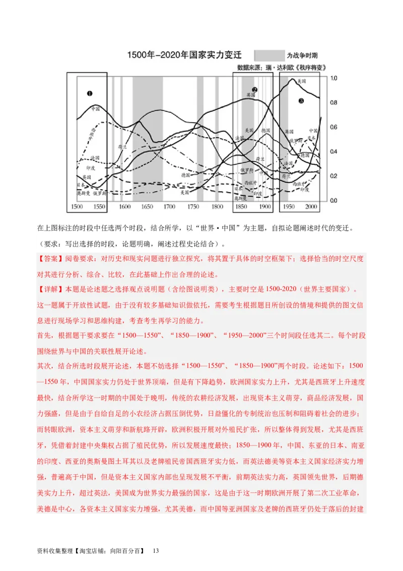 专题突破卷27生产工具与劳作方式（解析版）_07高考历史_新高考复习资料_2024年新高考复习资料_一轮复习资料_完2024年高考历史一轮复习考点通关卷（新高考通用）_专题突破卷