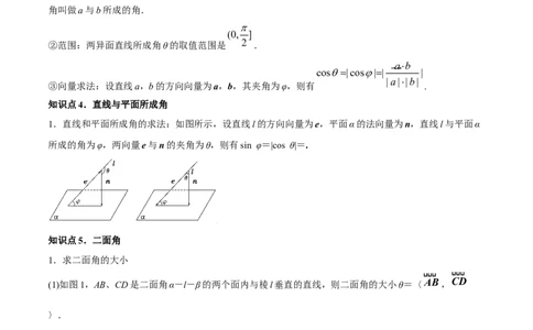 专题8.7立体几何中的向量方法2022年高考数学一轮复习讲练测（新教材新高考）（讲）原卷版_02高考数学_新高考复习资料_2022年新高考资料