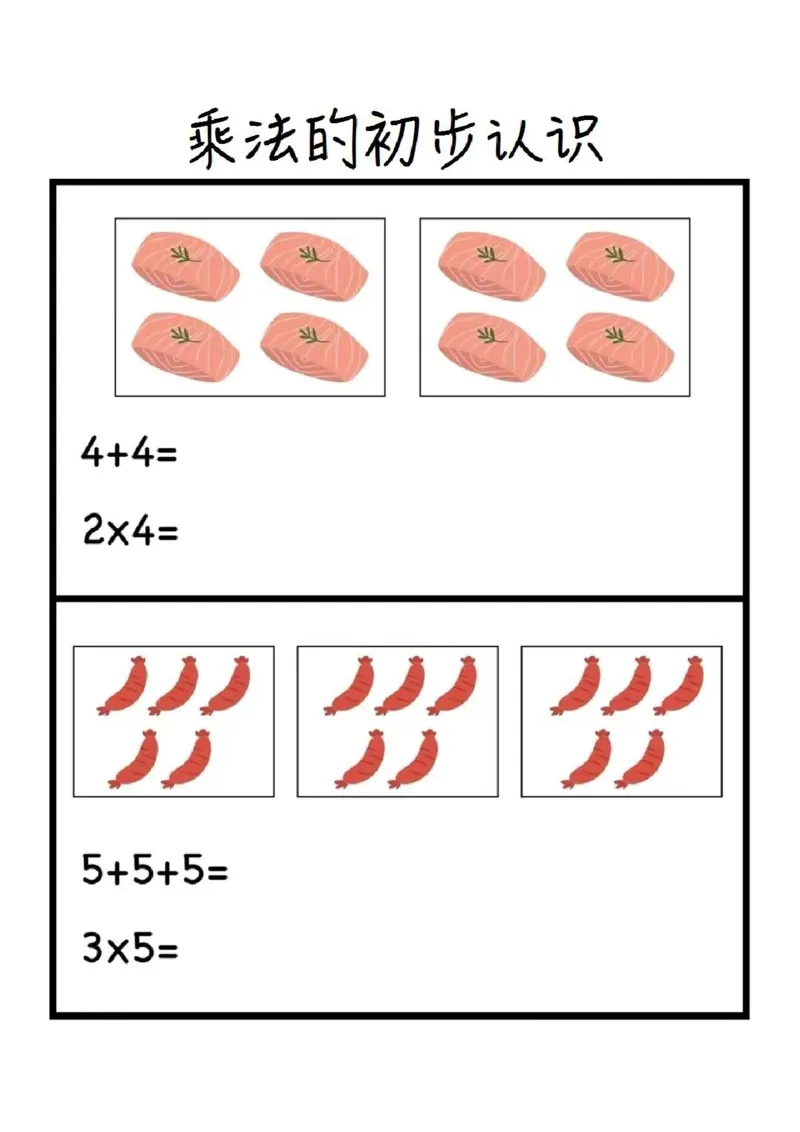 2.乘法的初步认识_小学1-6年级常用的上册资源汇总_一年级上册资料