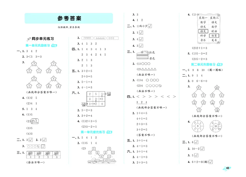 25秋53全优卷一上青岛数学_1753781084779_25秋小学53全优卷_25秋53全优卷1-6上青岛数学