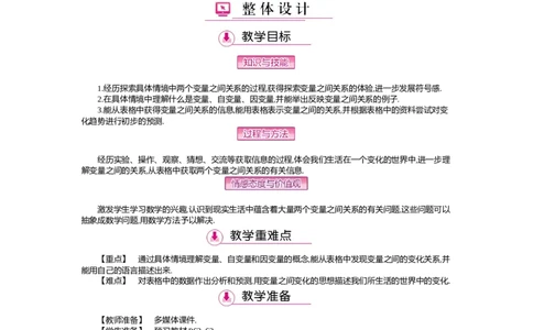 第三章　变量之间的关系_北师大初中数学_7下-北师大版初中数学_7下-初中数学北师大版（旧版）赠送_03教案_全册教案（第2套）