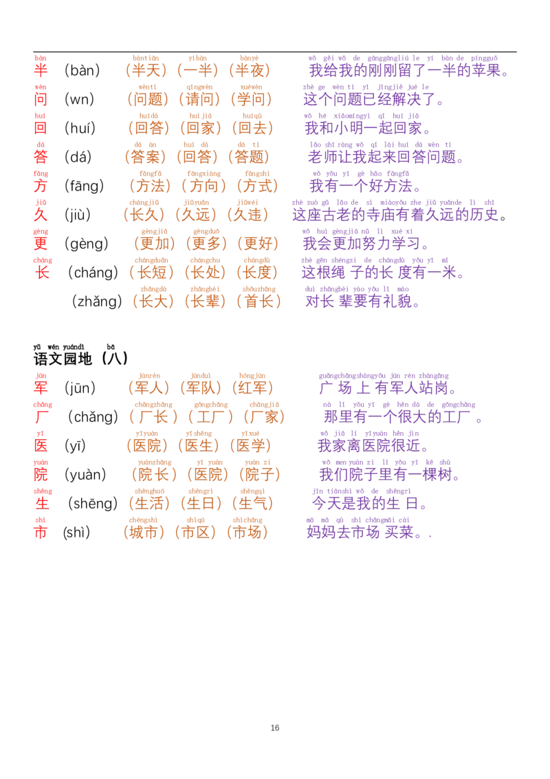 24秋一年级每日晨读彩色阅读本_小学1-6年级常用的上册资源汇总_一年级上册资料