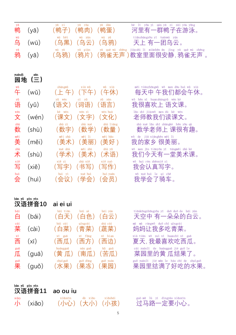 24秋一年级每日晨读彩色阅读本_小学1-6年级常用的上册资源汇总_一年级上册资料