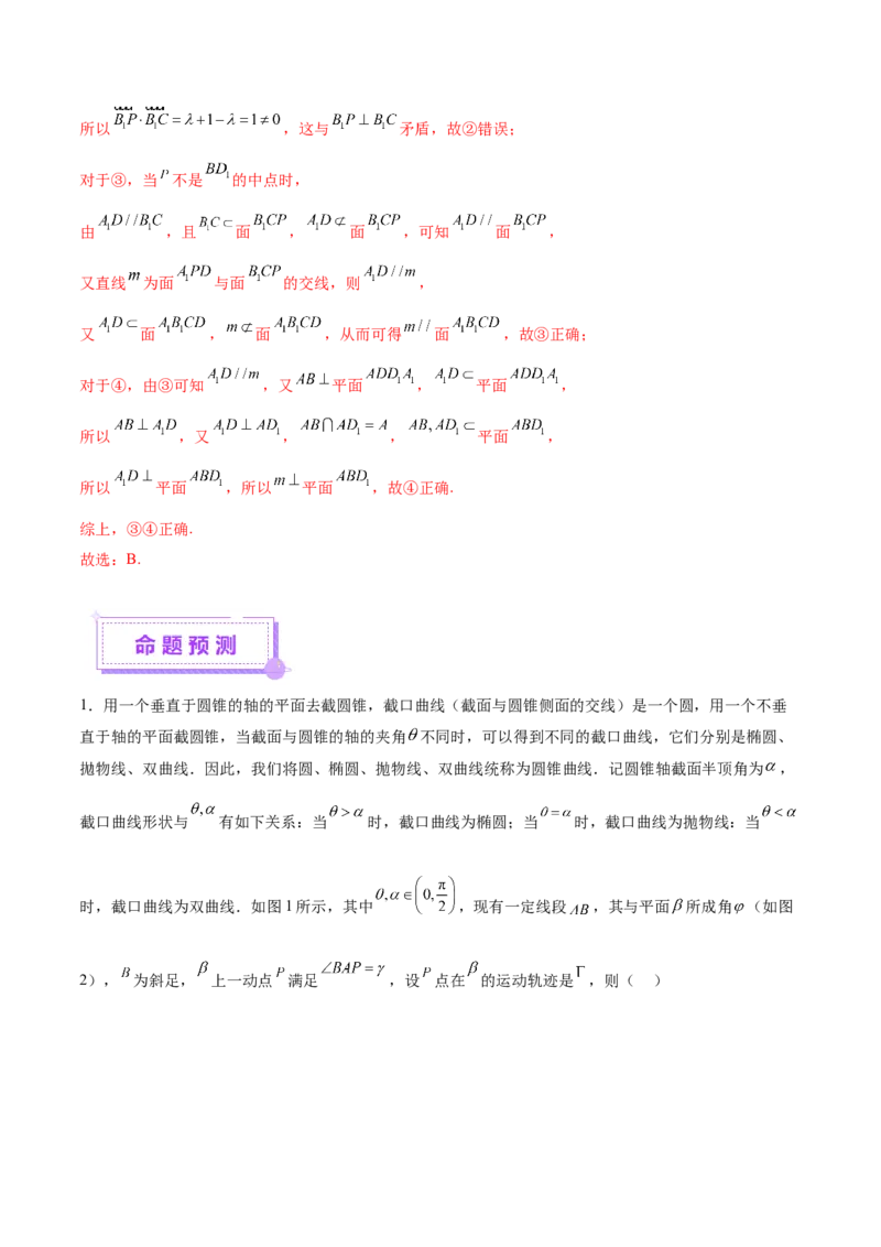 专题14立体几何常见压轴小题全面总结与归纳解析（讲义）（解析版）_2025年新高考资料_二轮复习_01高考语文等多个文件_上好课2025年高考数学二轮复习讲练测（新高考通用）