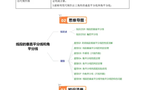 第一章第04讲线段的垂直平分线和角平分线（2个知识点+8类热点题型讲练+习题巩固）（原卷版）_北师大初中数学_8下-北师大版初中数学_旧版-可参考