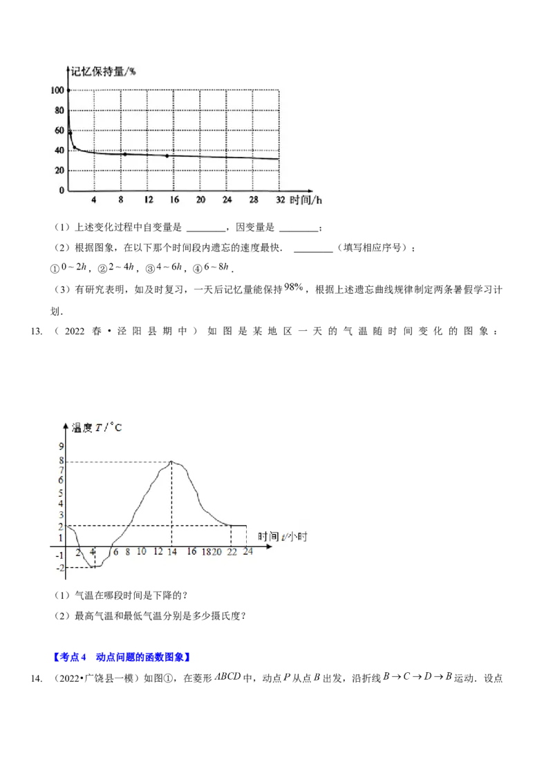 第三章变量之间的关系（A卷&middot;知识通关练）（原卷版）_北师大初中数学_7下-北师大版初中数学_7下-初中数学北师大版（旧版）赠送_06专项讲练