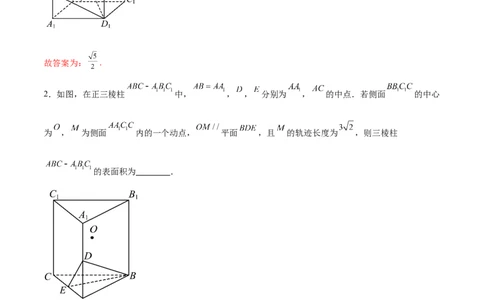 专题突破卷21立体几何的轨迹问题（解析版）_02高考数学_新高考复习资料_2024年新高考资料_一轮复习资料_完2024年高考数学一轮复习考点通关卷（新高考）_专题突破卷