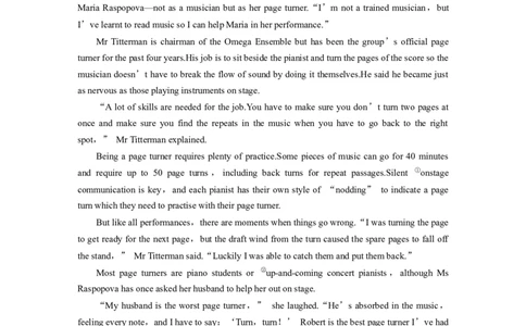 作业6　做人与做事类记叙文淘宝店：红太阳资料库_03高考英语_2025年新高考资料_二轮复习_2025年高考英语大二轮_教师用书Word版文档_专题强化练_四选一阅读