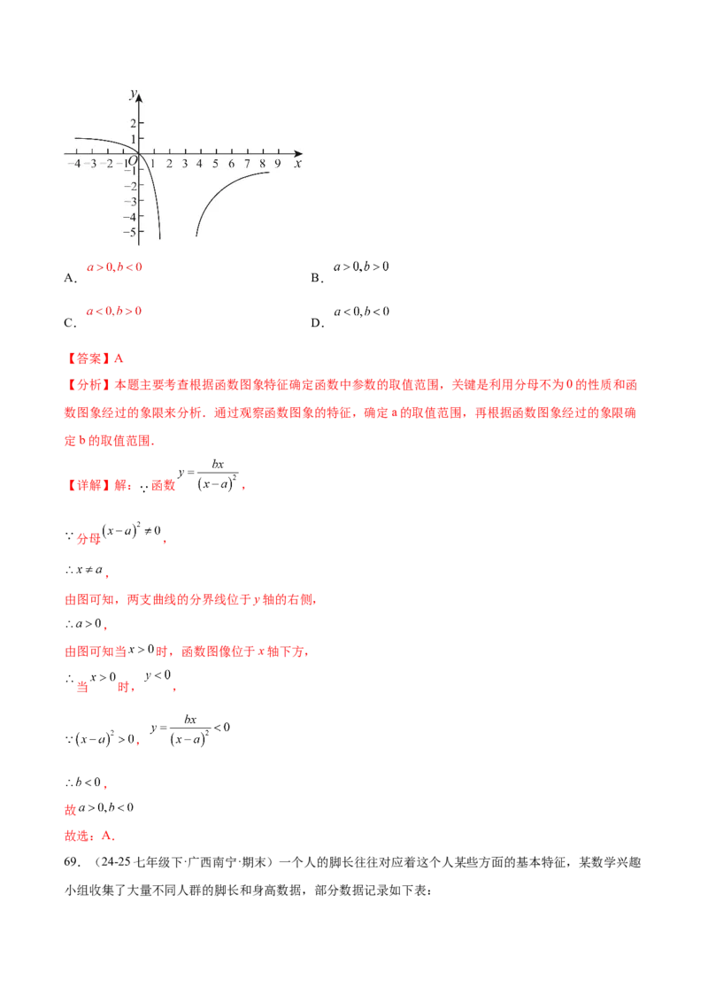 培优01函数概念有关类型题（7大题型）（北师大2024）（解析版）_北师大初中数学_8上-北师大版初中数学_初中数学北师大8上-2025秋季新版_第二套推荐25_07习题试卷_专项训练_第2套