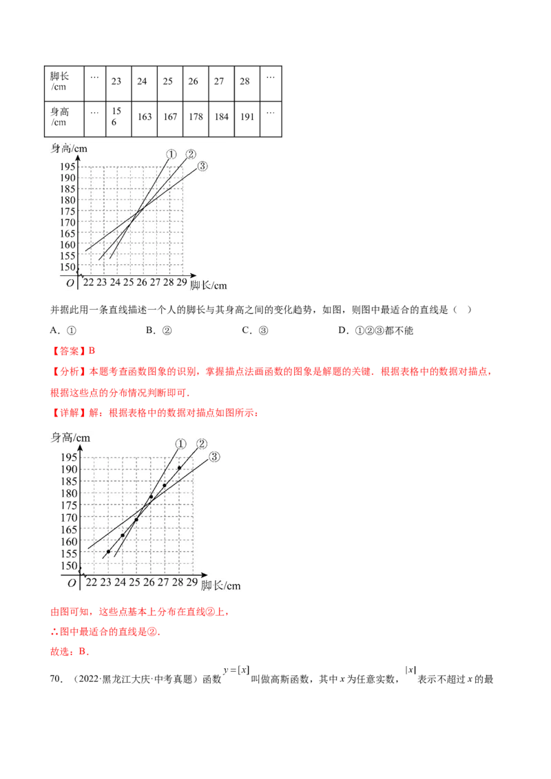 培优01函数概念有关类型题（7大题型）（北师大2024）（解析版）_北师大初中数学_8上-北师大版初中数学_初中数学北师大8上-2025秋季新版_第二套推荐25_07习题试卷_专项训练_第2套
