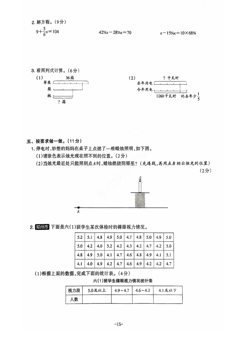 2024+秋上册六年级数学期末试卷（北师大）_小学1-6年级常用的上册资源汇总_六年级上册资料(1)