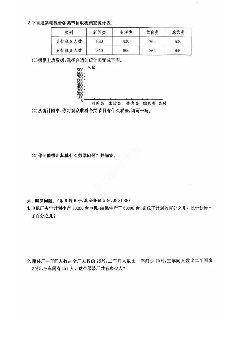 2024+秋上册六年级数学期末试卷（北师大）_小学1-6年级常用的上册资源汇总_六年级上册资料(1)
