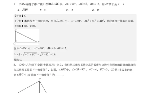 第01讲探索勾股定理（解析版）_北师大初中数学_8上-北师大版初中数学_旧版_05习题试卷_帮课堂2023-2024学年八年级数学上册同步学与练（北师大版）