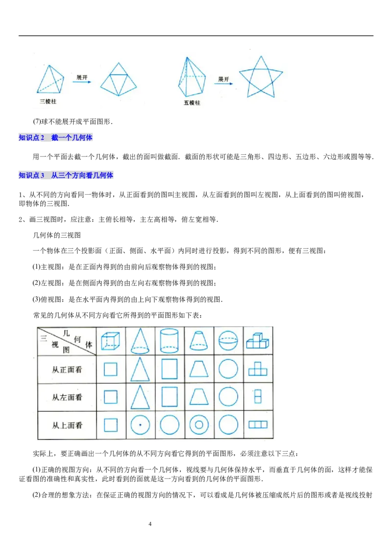 第02讲从立体图形到平面图形（5个知识点+8种题型+过关检测）原卷版_北师大初中数学_7上-北师大版初中数学_7上-初中数学北师大（2024新版）持续更新_03课件+练习
