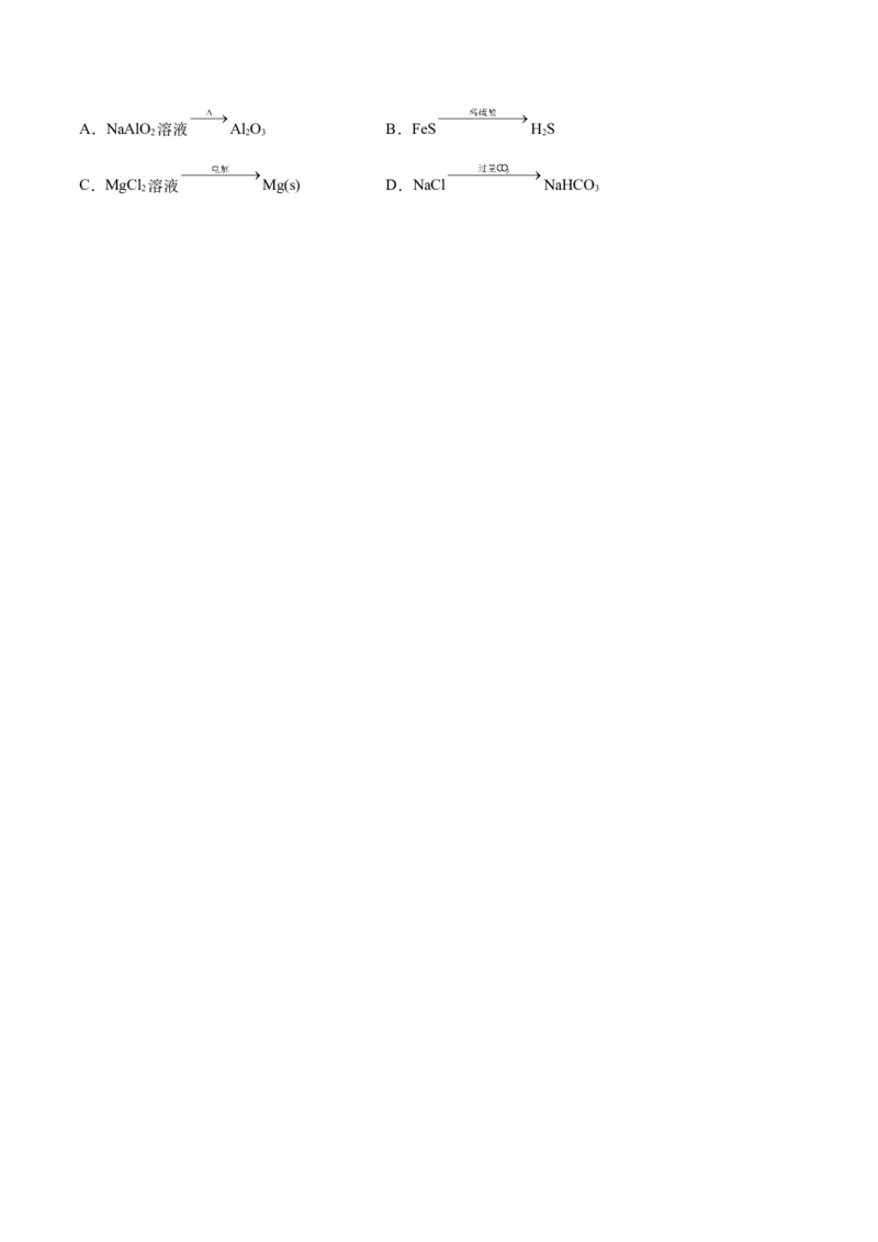 专题一物质的分类与转化-冲刺2023年高考化学二轮复习核心考点逐项突破（原卷版）_05高考化学_新高考复习资料_2023年新高考资料_二轮复习