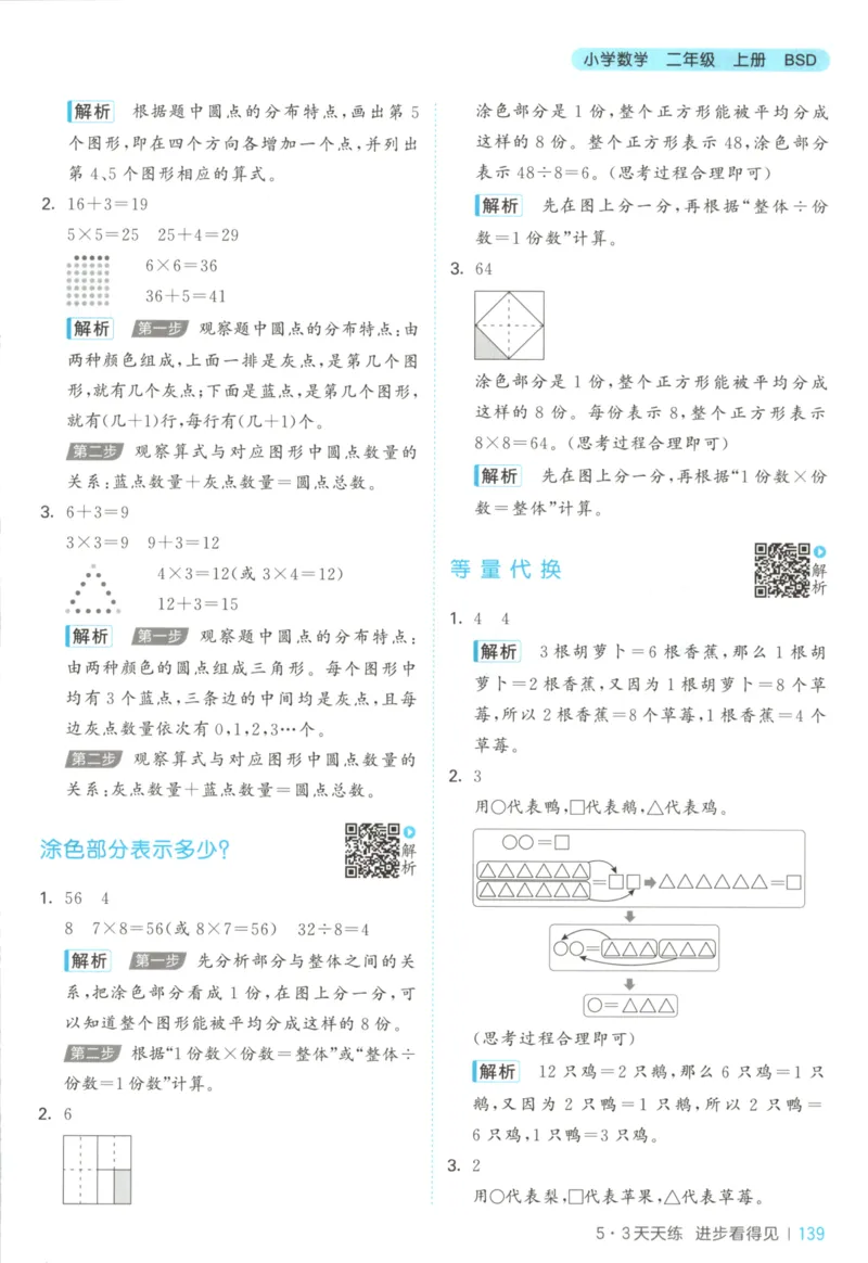 2025秋53天天练+单元测评卷数学2上BS_25秋小学语数英1-6年级《53天天练》合集_25秋《53天天练》数学北师大1-6上（完整版）