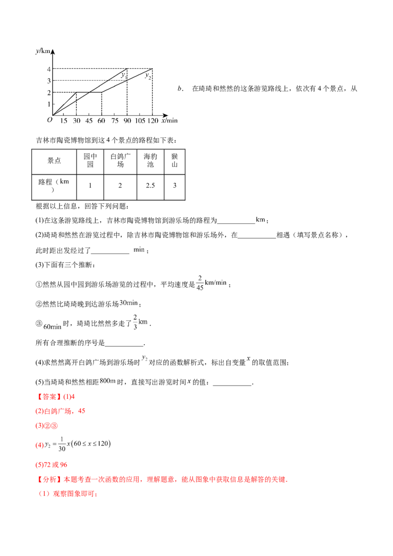 培优03一次函数实际应用问题（6大题型）（北师大2024）（解析版）_北师大初中数学_8上-北师大版初中数学_初中数学北师大8上-2025秋季新版_第二套推荐25_07习题试卷_专项训练_第2套