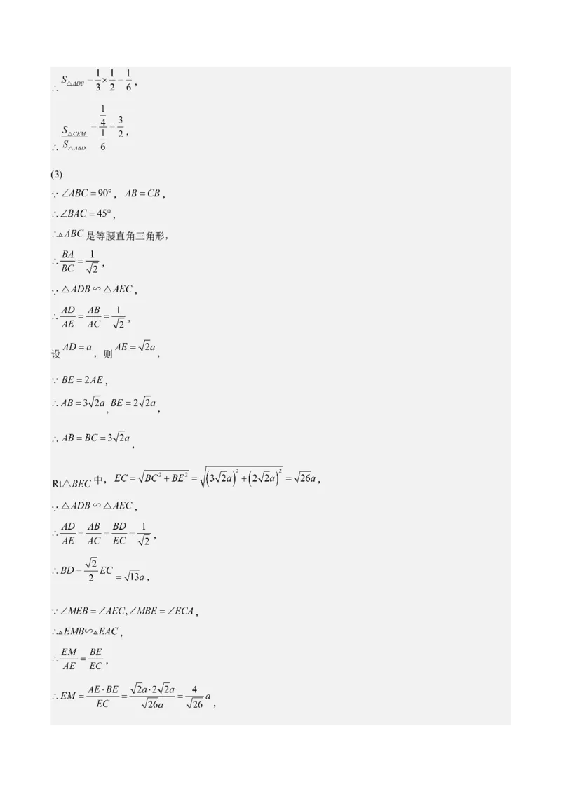 第30课相似三角形（动态几何，坐标问题）（解析版）_北师大初中数学_9上-北师大版初中数学_05习题试卷_1课时练习_同步练习（第2套）