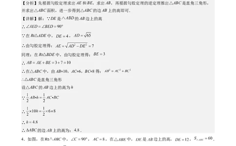 第07讲解题技巧专题：利用勾股定理解决面积问题(5类热点题型讲练)（解析版）_北师大初中数学_8上-北师大版初中数学_旧版_05习题试卷