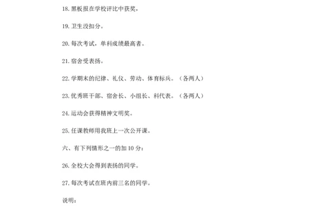 班级奖惩制度_北师大初中数学_9上-北师大版初中数学_10教务助手（赠送）_班级管理