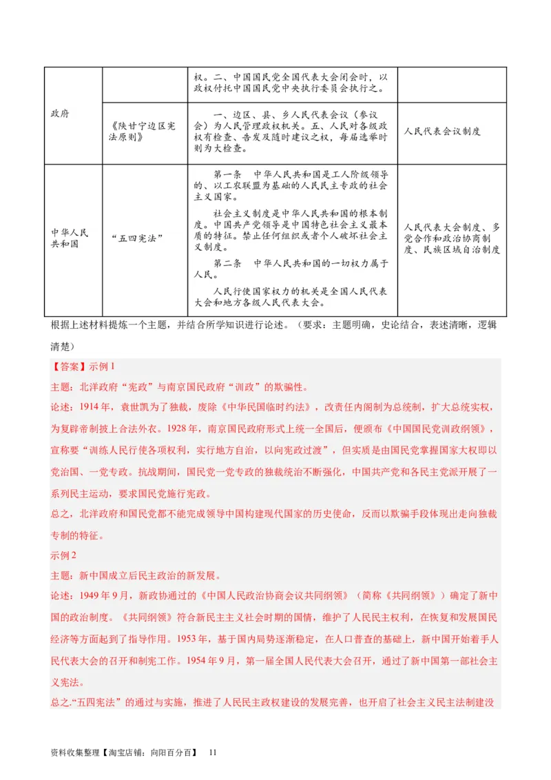 专题突破卷20政治制度（解析版）_07高考历史_新高考复习资料_2024年新高考复习资料_一轮复习资料_完2024年高考历史一轮复习考点通关卷（新高考通用）_专题突破卷