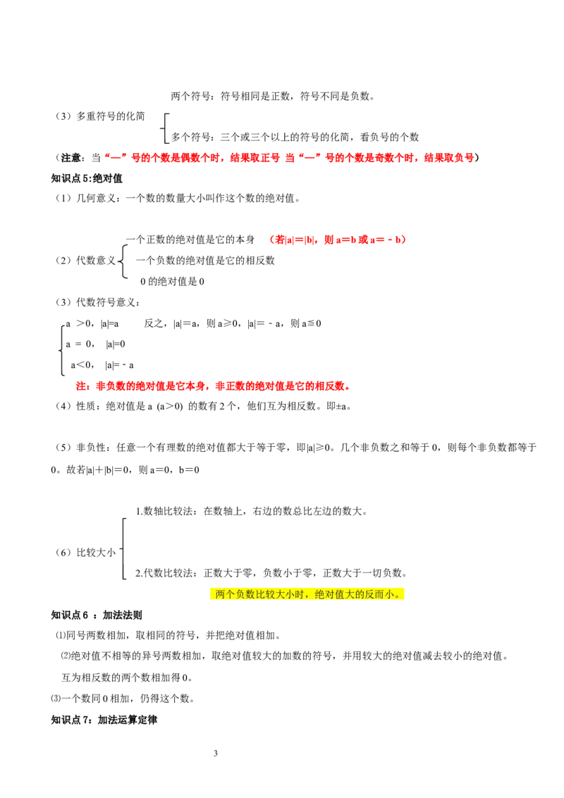 第二章有理数及其运算的知识归纳与题型突破（十五大题型清单）（解析版）-2024-2025学年七年级数学上册单元速记&middot;巧练（北师大版2024）_北师大初中数学_7上-北师大版初中数学