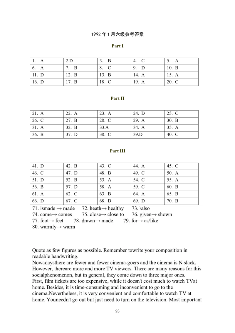 大学英语六级(CET-6)历年真题大全[90-07年37套]_大学英语四六级_大学英语四级+六级_六级真题_六级真题_1990年-2018年真题资料合集_1990&mdash;2007年6月CET6
