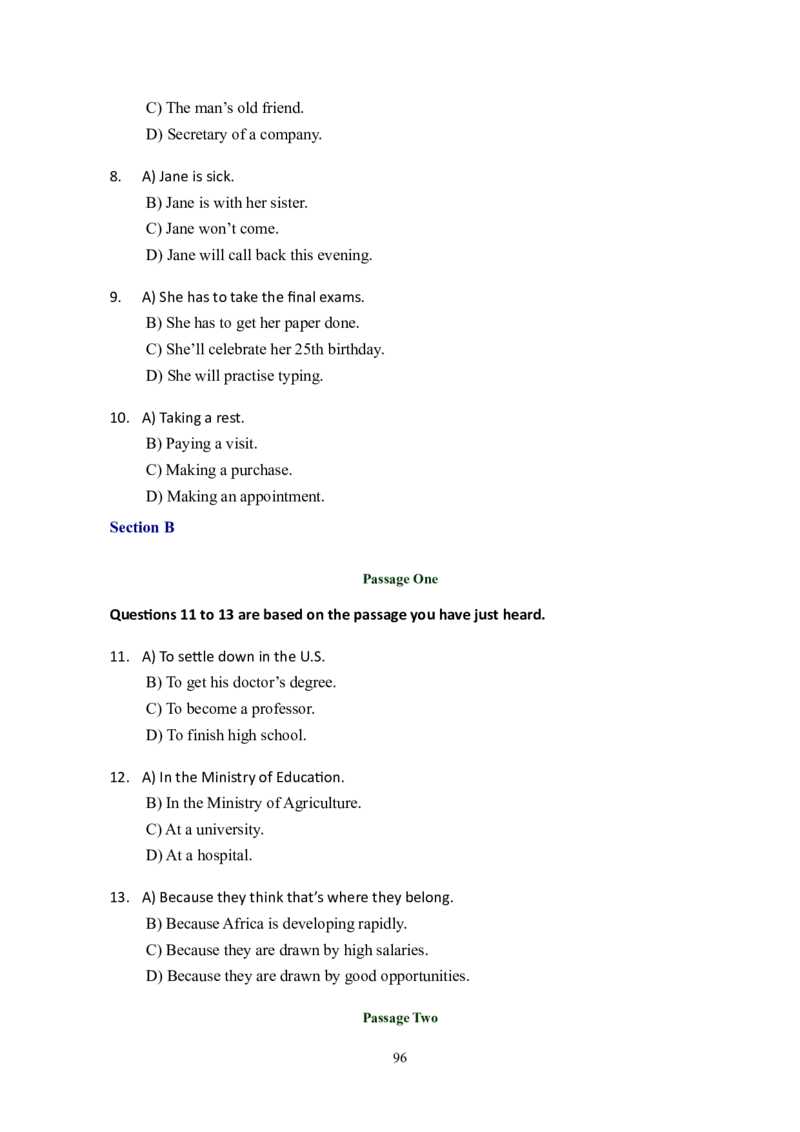 大学英语六级(CET-6)历年真题大全[90-07年37套]_大学英语四六级_大学英语四级+六级_六级真题_六级真题_1990年-2018年真题资料合集_1990&mdash;2007年6月CET6